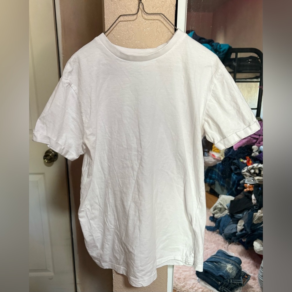 On Fire White Short Sleeve Tee